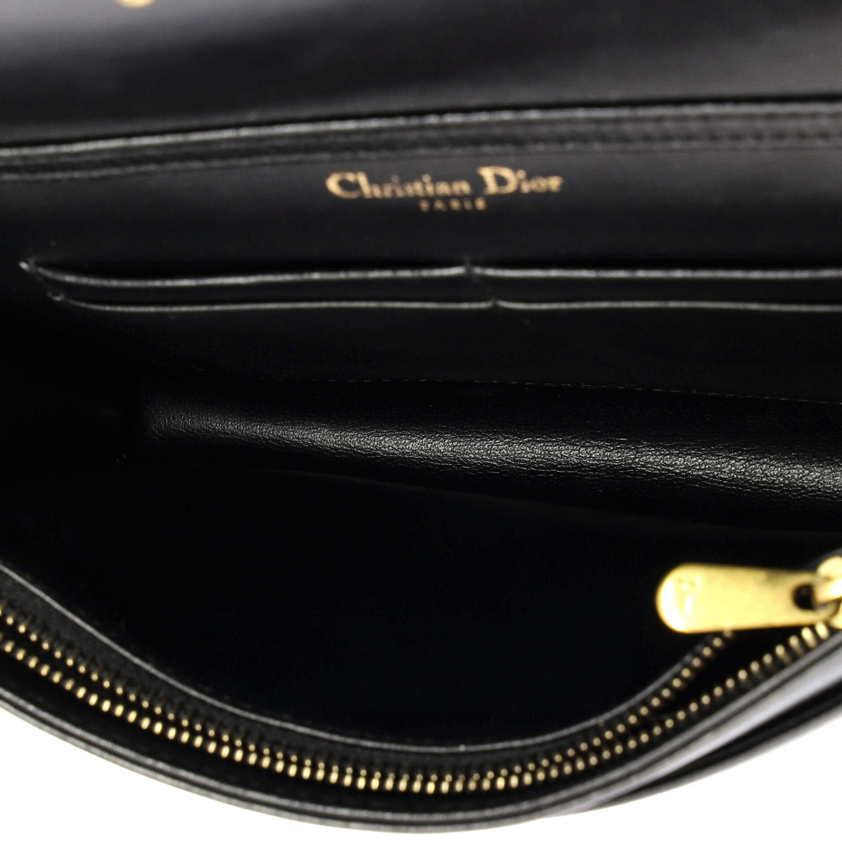 Diorama Wallet on Chain Studded Leather