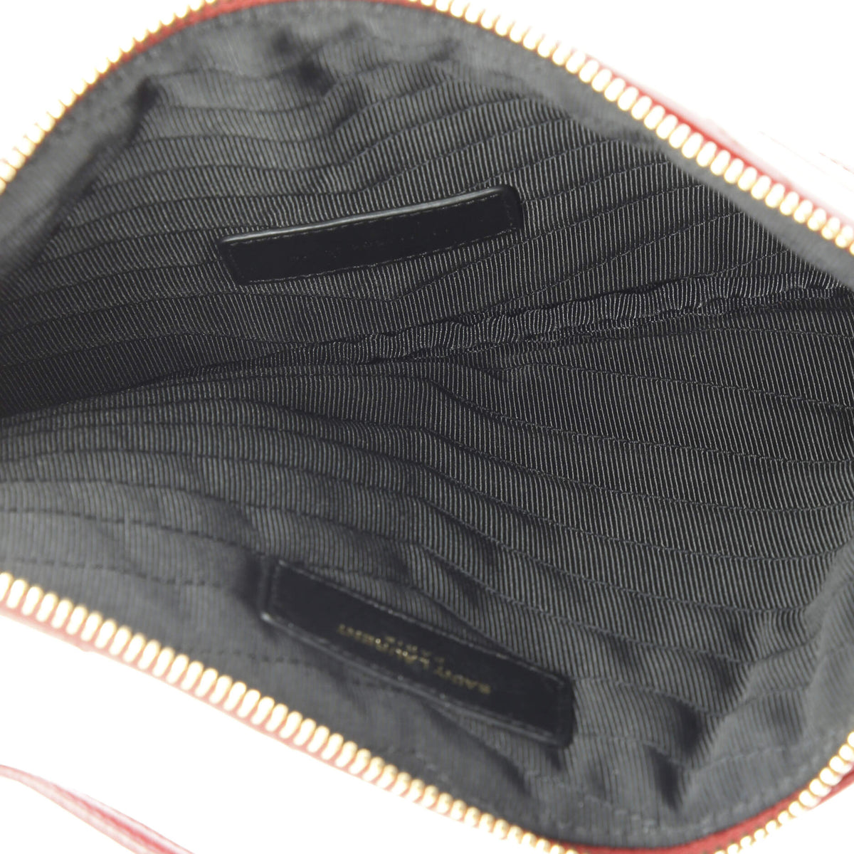 Classic Monogram Wristlet Pouch Matelasse Chevron Leather Small