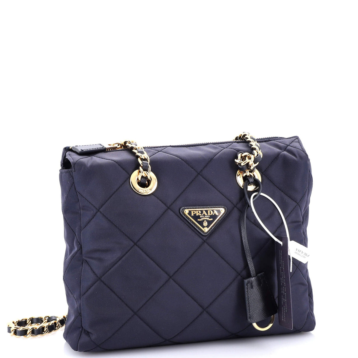 Re-Edition 1995 Chain Tote Quilted Re-Nylon Small