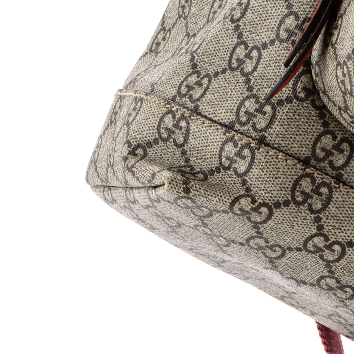 Buckle Backpack Blooms Print GG Coated Canvas Medium