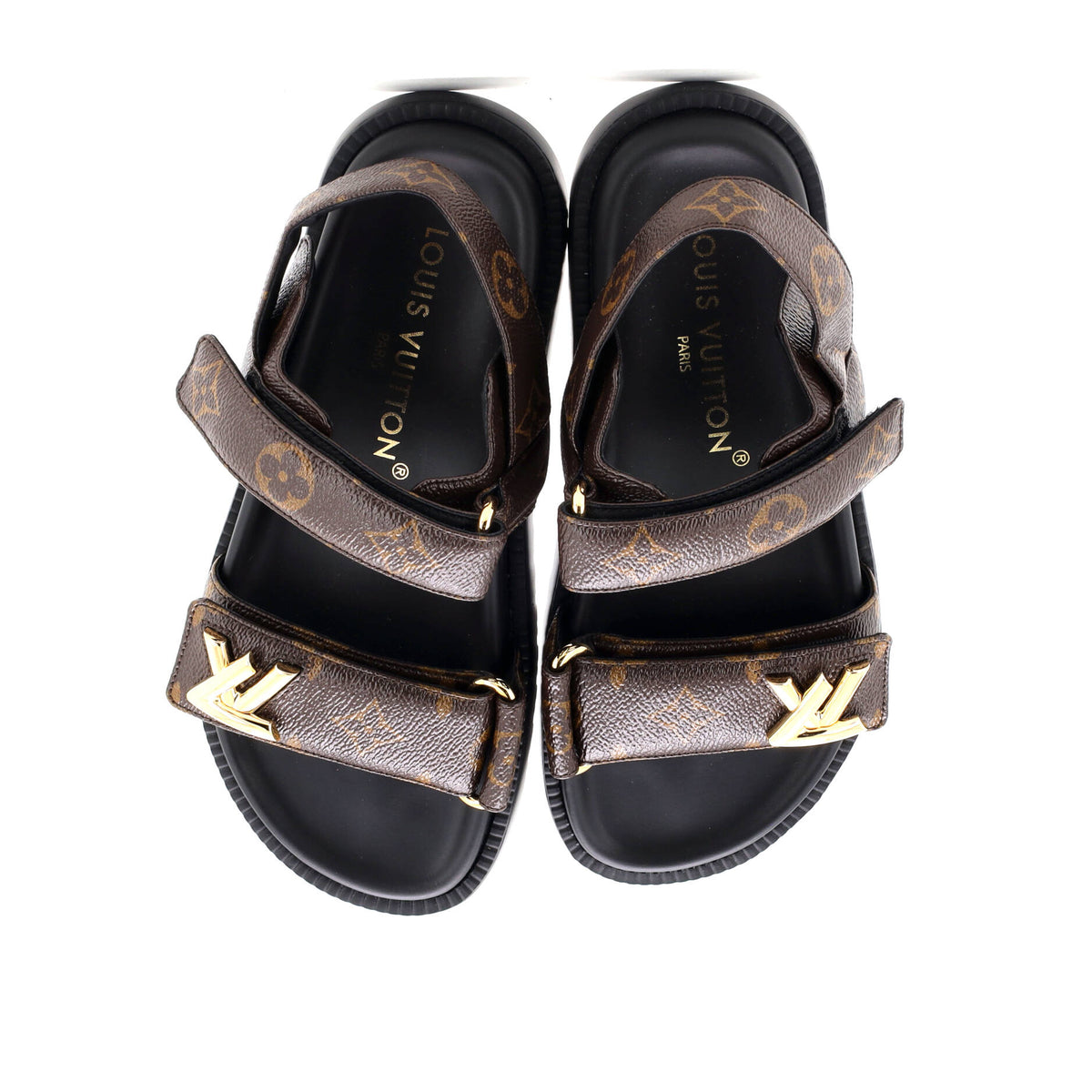 Women's Sunset Comfort Flat Sandals Monogram Canvas