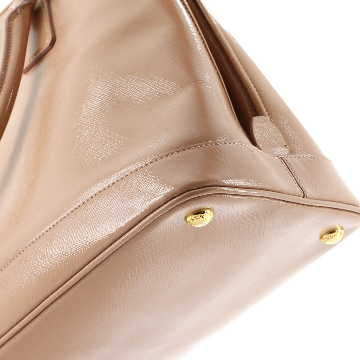 Open Promenade Bag Vernice Saffiano Leather Large