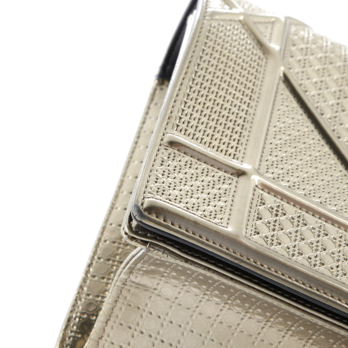 Diorama Flap Bag Cannage Embossed Calfskin Medium