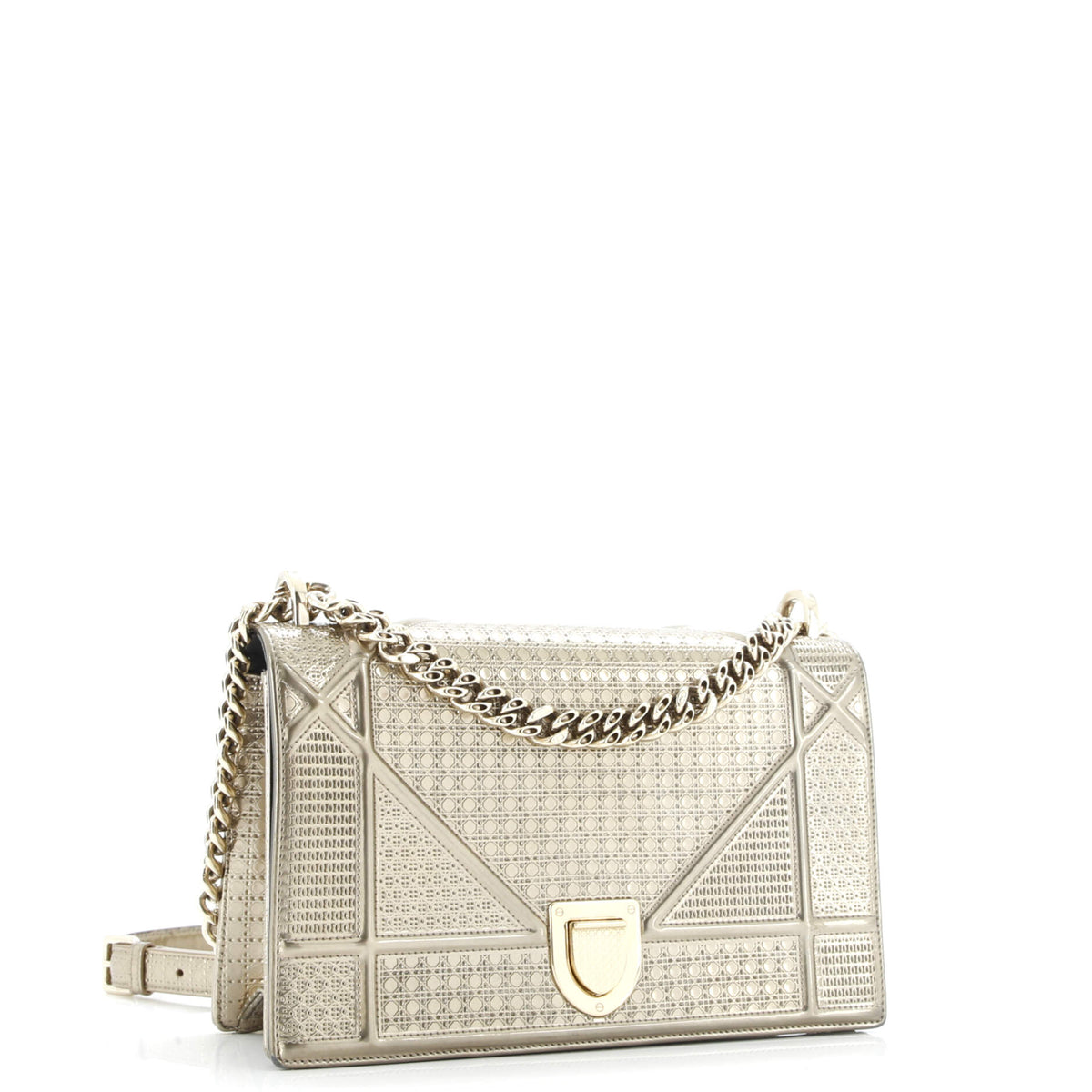 Diorama Flap Bag Cannage Embossed Calfskin Medium