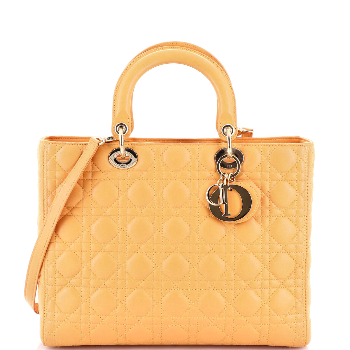 Lady Dior Bag Cannage Quilt Lambskin Large