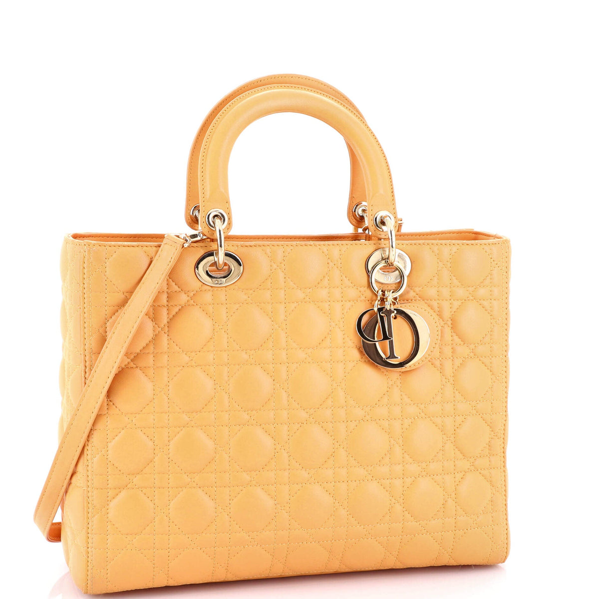 Lady Dior Bag Cannage Quilt Lambskin Large