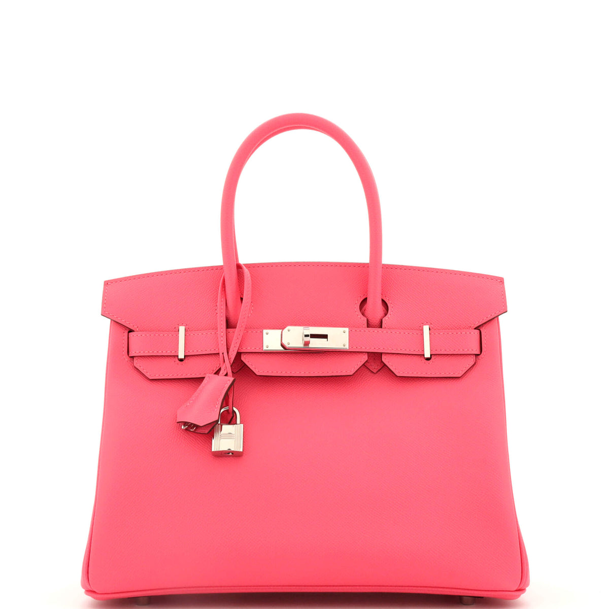 Birkin Handbag Rose Azalée Epsom with Palladium Hardware 30