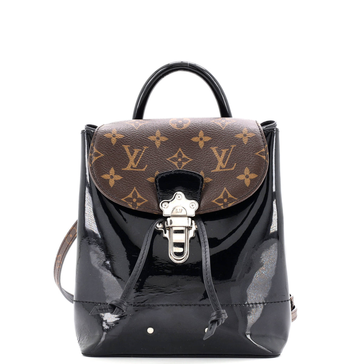 Hot Springs Backpack Vernis with Monogram Canvas