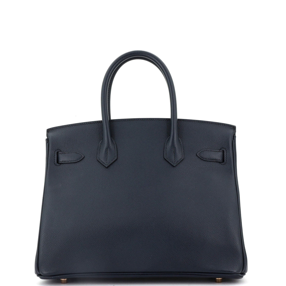 Birkin Handbag Bleu Indigo Epsom with Rose Gold Hardware 30