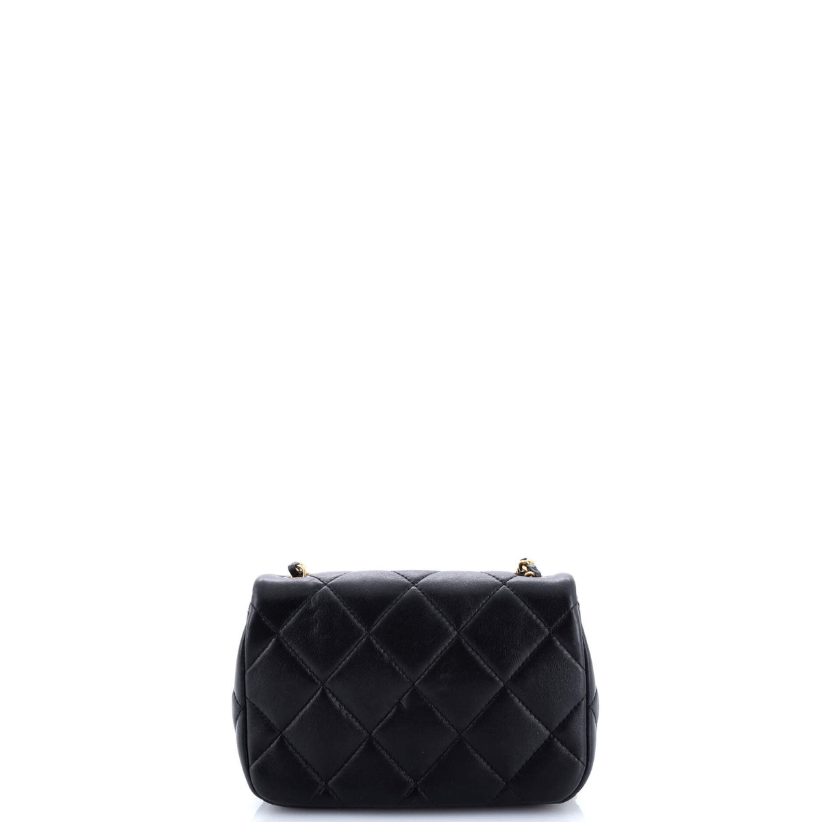 Double CC Pearl Flap Bag Quilted Lambskin Mini