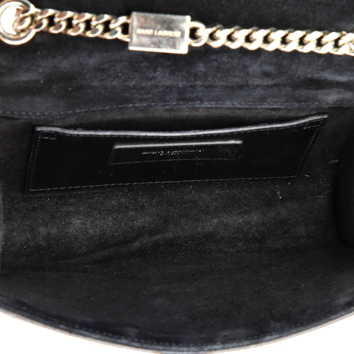 Classic Monogram Tassel Crossbody Bag Crocodile Embossed Leather Small