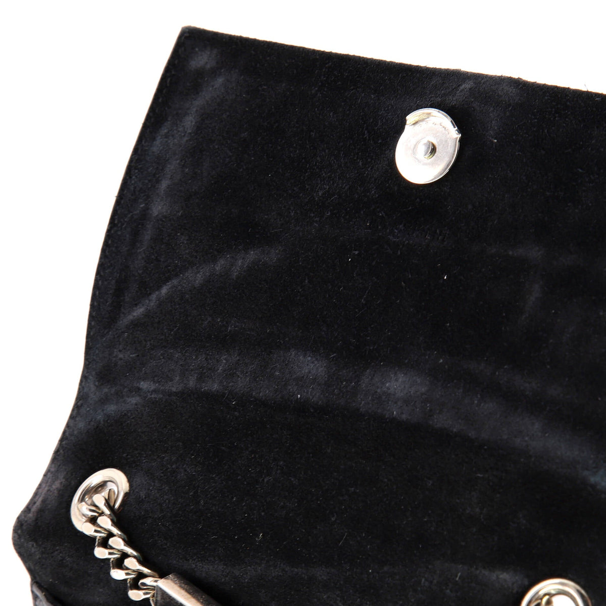 Classic Monogram Tassel Crossbody Bag Crocodile Embossed Leather Small