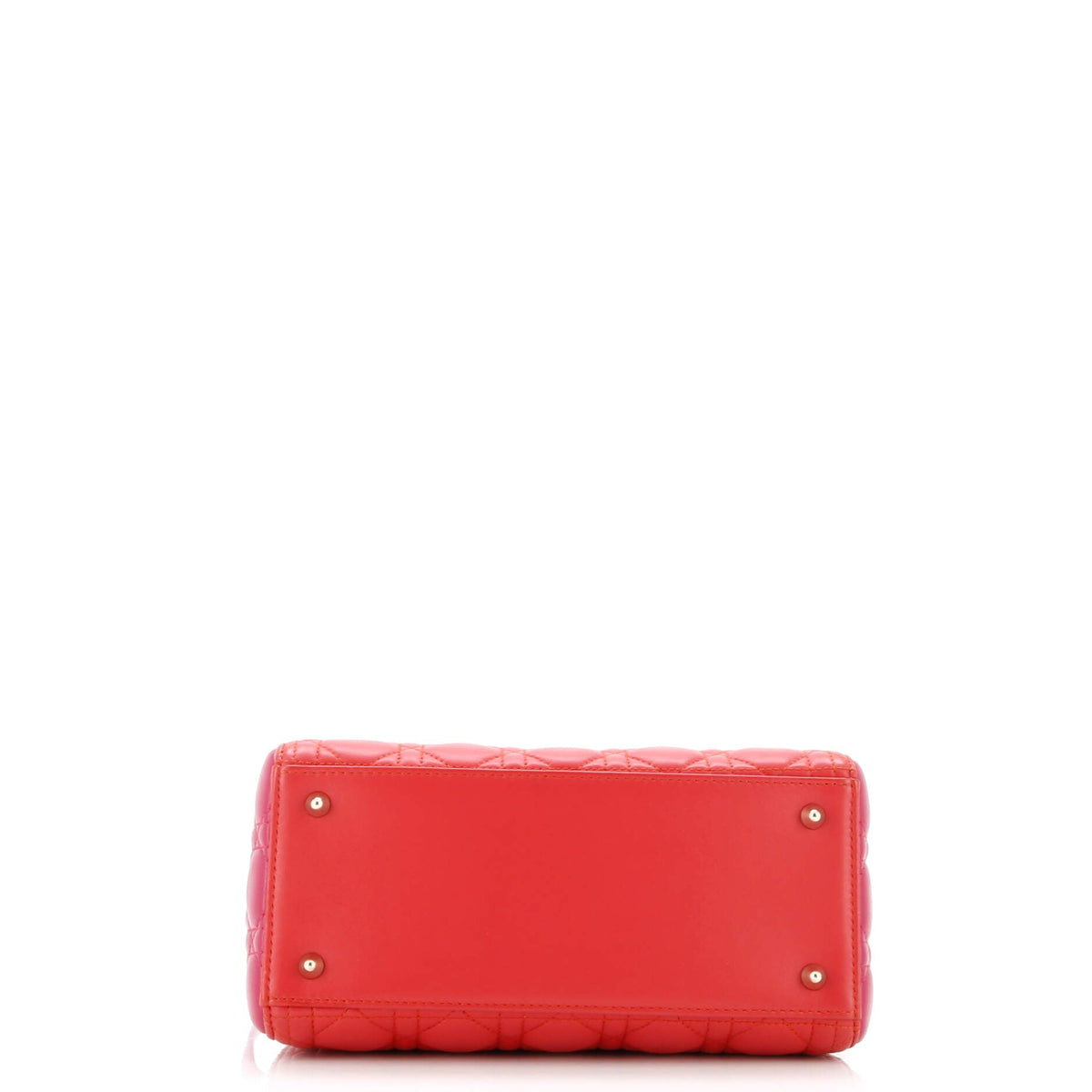 Bicolor Lady Dior Bag Cannage Quilt Lambskin Medium