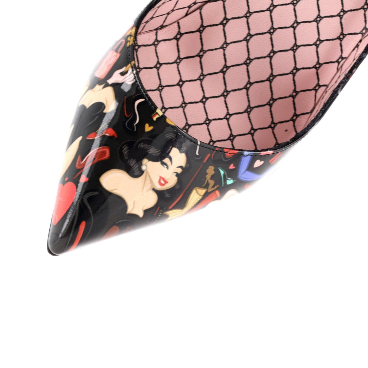 Women's Hot Chick Pumps Printed Patent 100