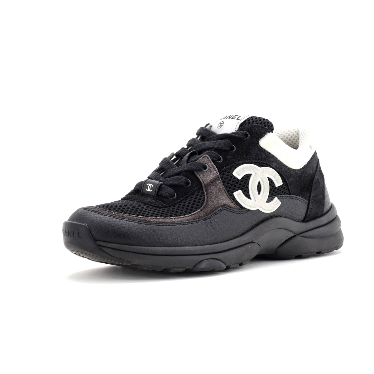 Women's CC Low-Top Sneakers Leather and Mesh