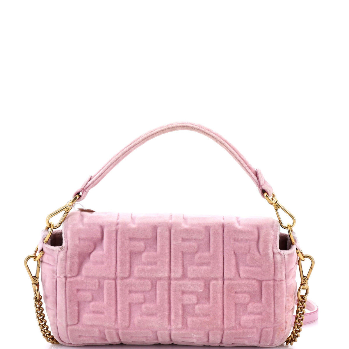 Baguette NM Bag Zucca Embossed Velvet Medium