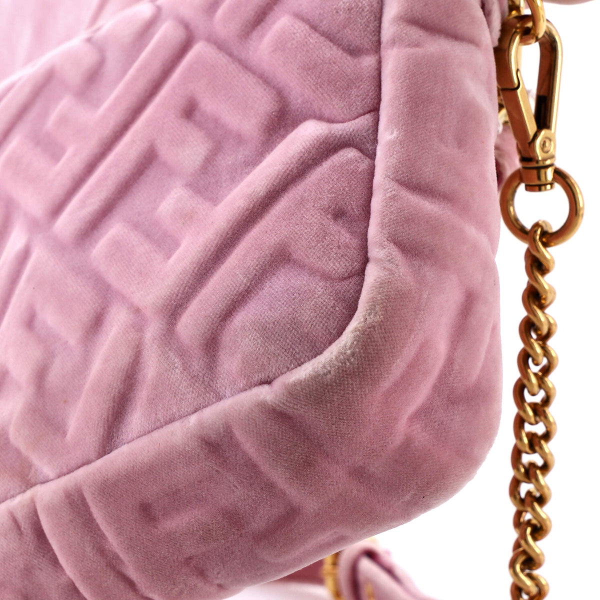 Baguette NM Bag Zucca Embossed Velvet Medium