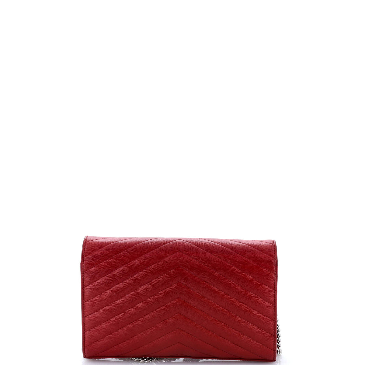 Classic Monogram Wallet on Chain Matelasse Chevron Leather Medium