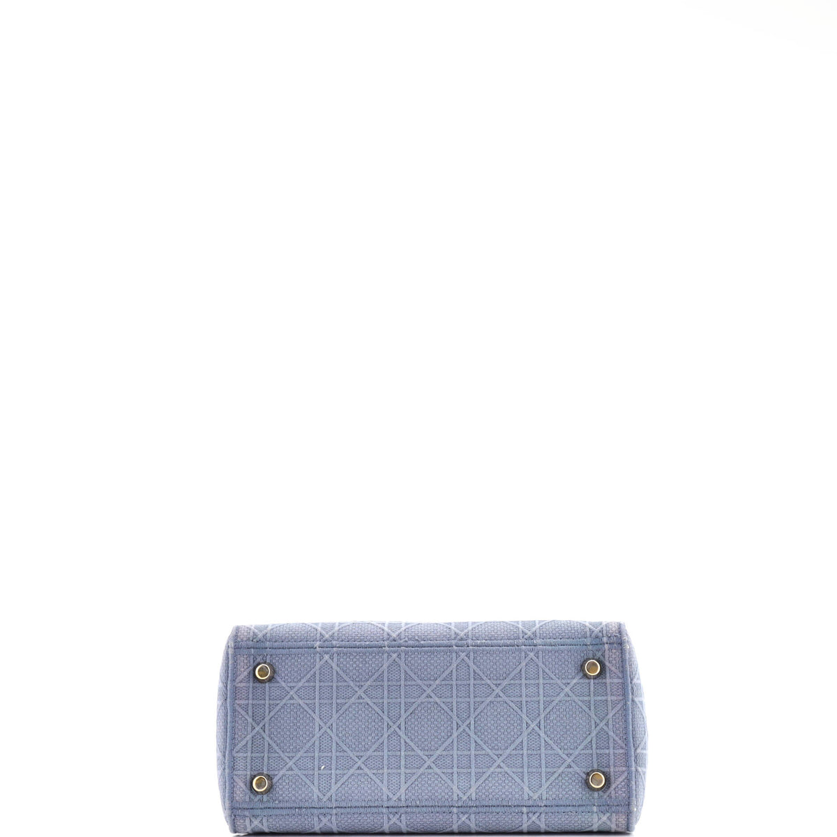Lady D-Lite Bag Cannage Embroidered Canvas Medium