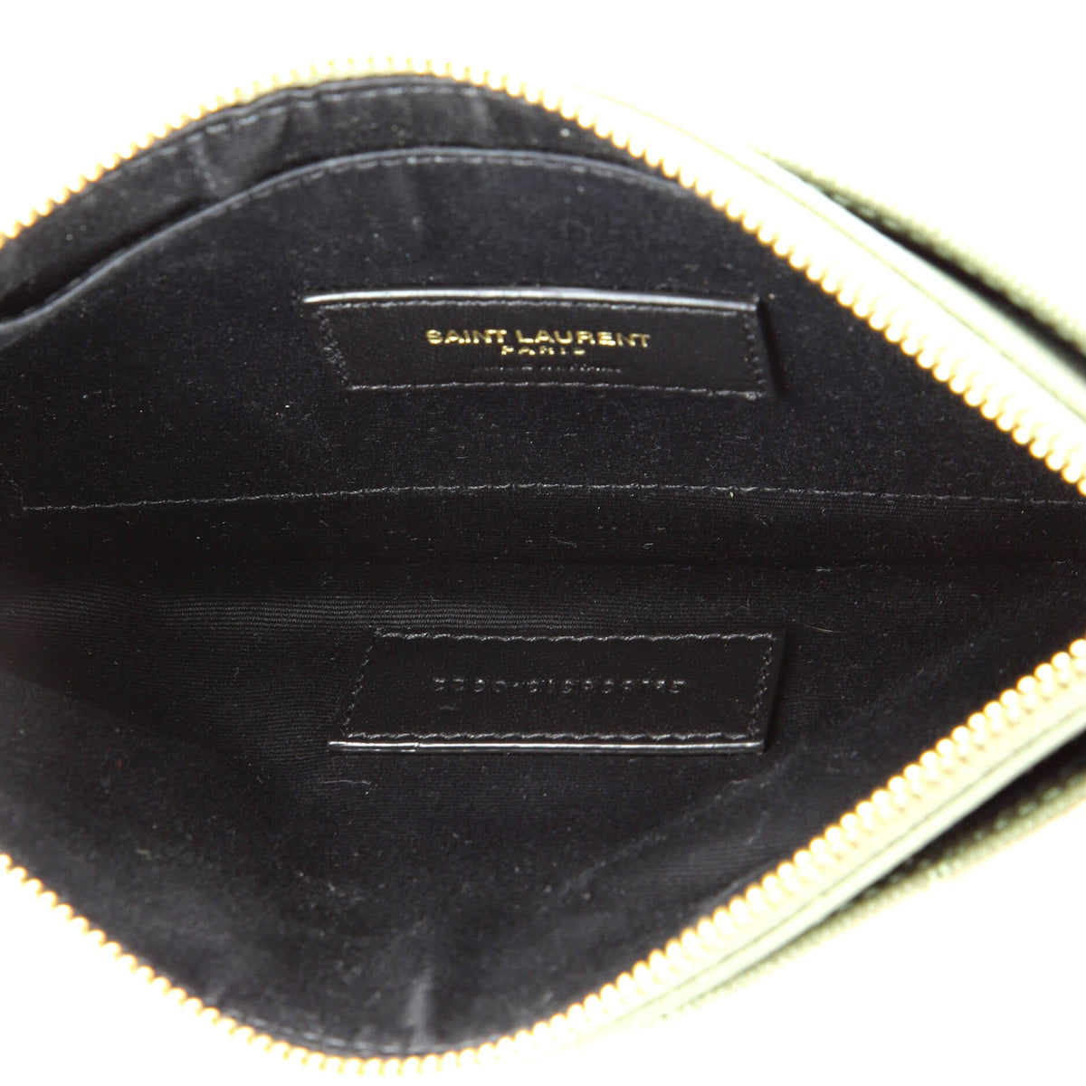 Classic Monogram Zip Bill Pouch Matelasse Chevron Leather Large