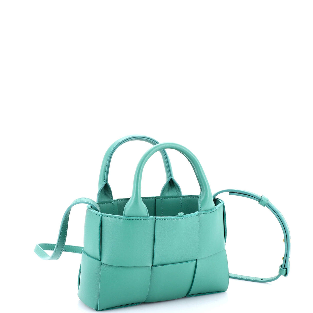 Arco Tote Maxi Intrecciato Leather Candy
