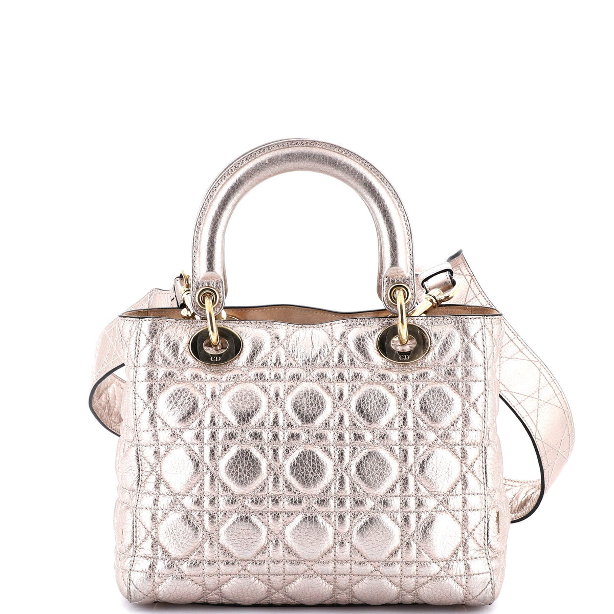 Supple Lady Dior Bag Cannage Quilt Leather Medium