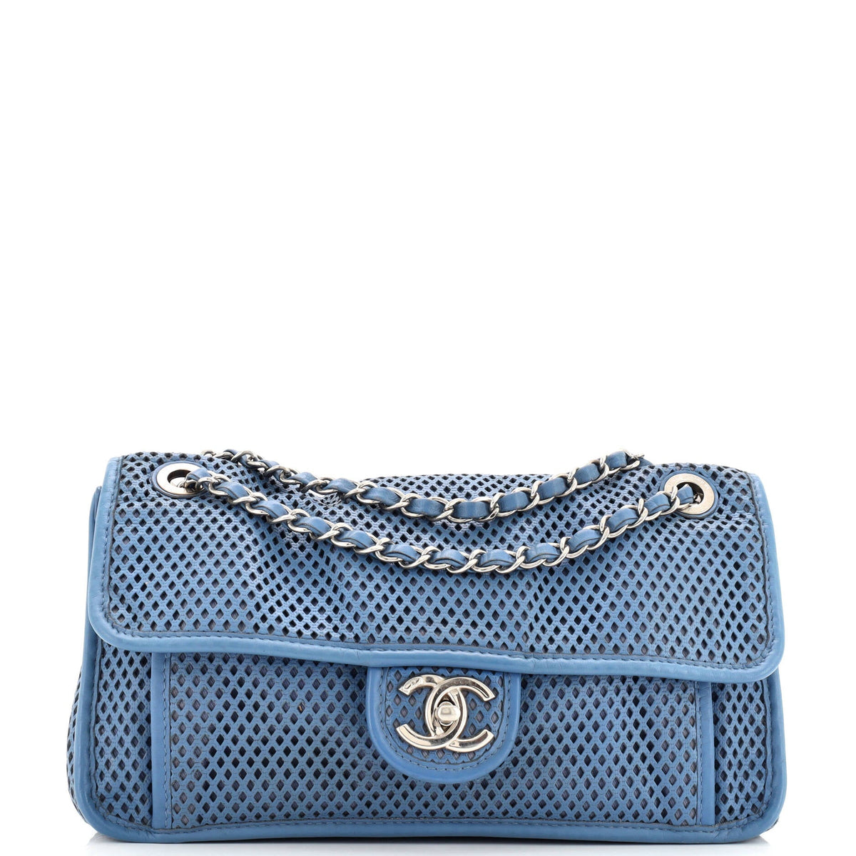 Up In The Air Flap Bag Perforated Leather Medium
