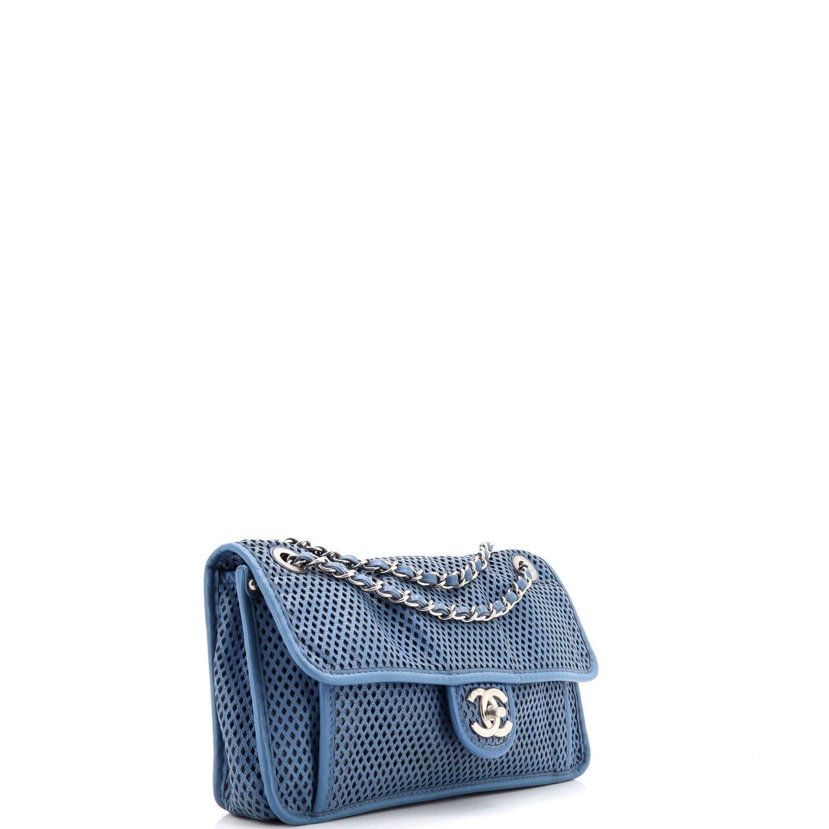 Up In The Air Flap Bag Perforated Leather Medium