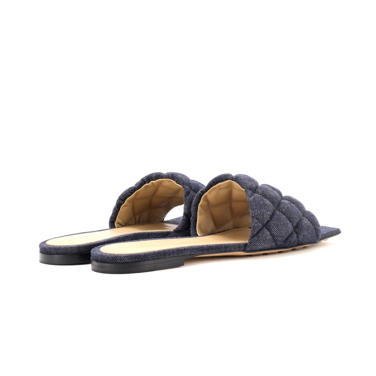 Women's The Padded Flat Sandals Quilted Denim
