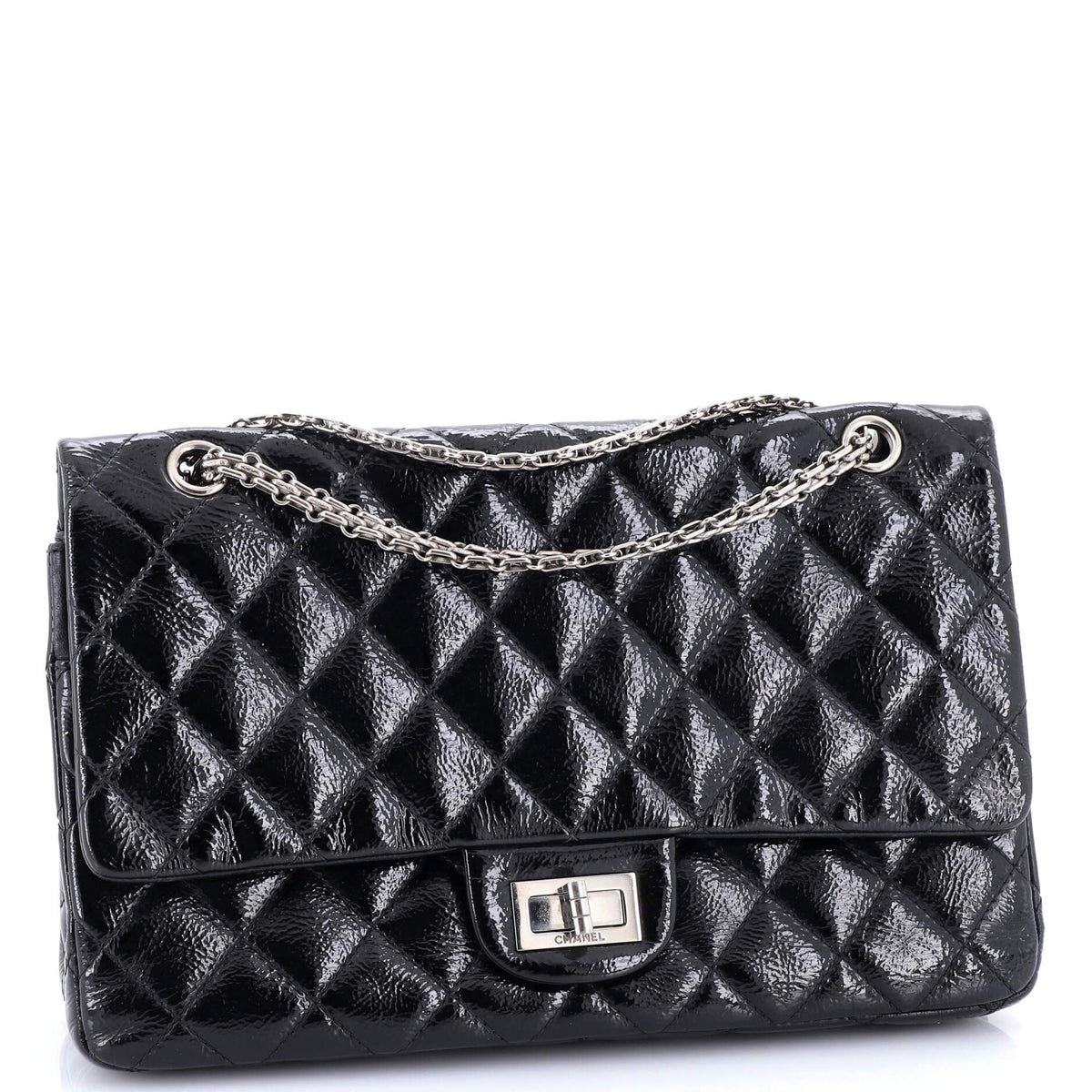 Reissue 2.55 Flap Bag Quilted Patent Caviar 226