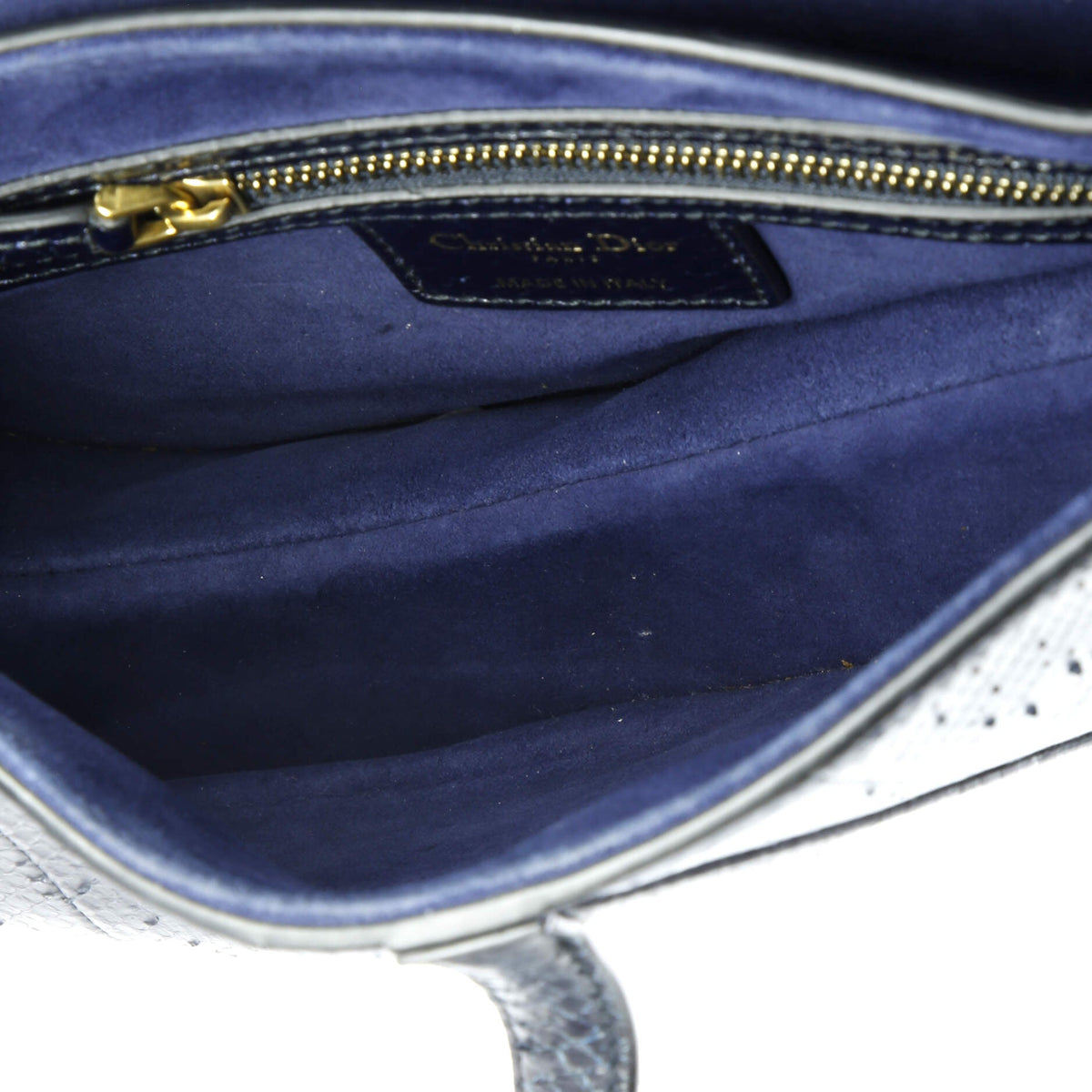 Saddle Handbag Python Medium