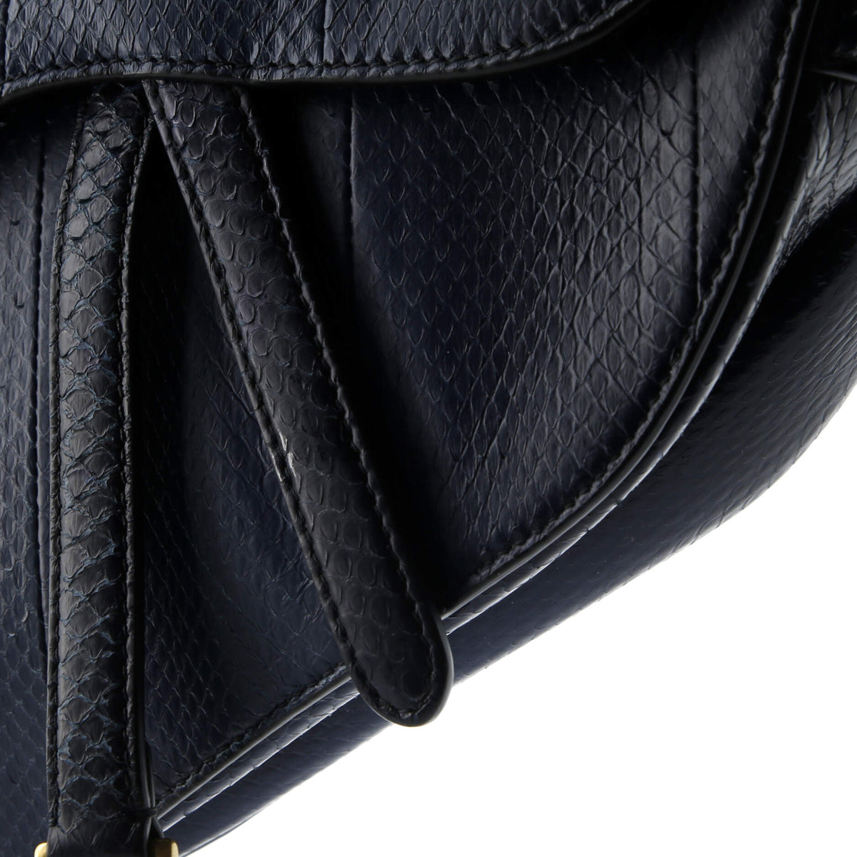 Saddle Handbag Python Medium