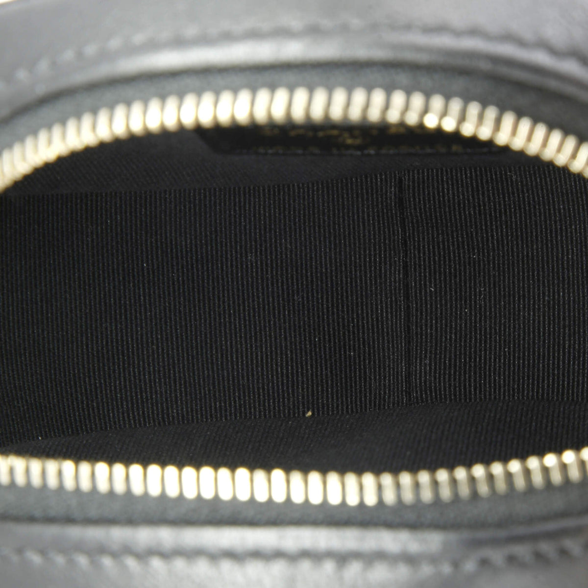 Logo Plate Oval Clutch With Chain Metal and Lambskin