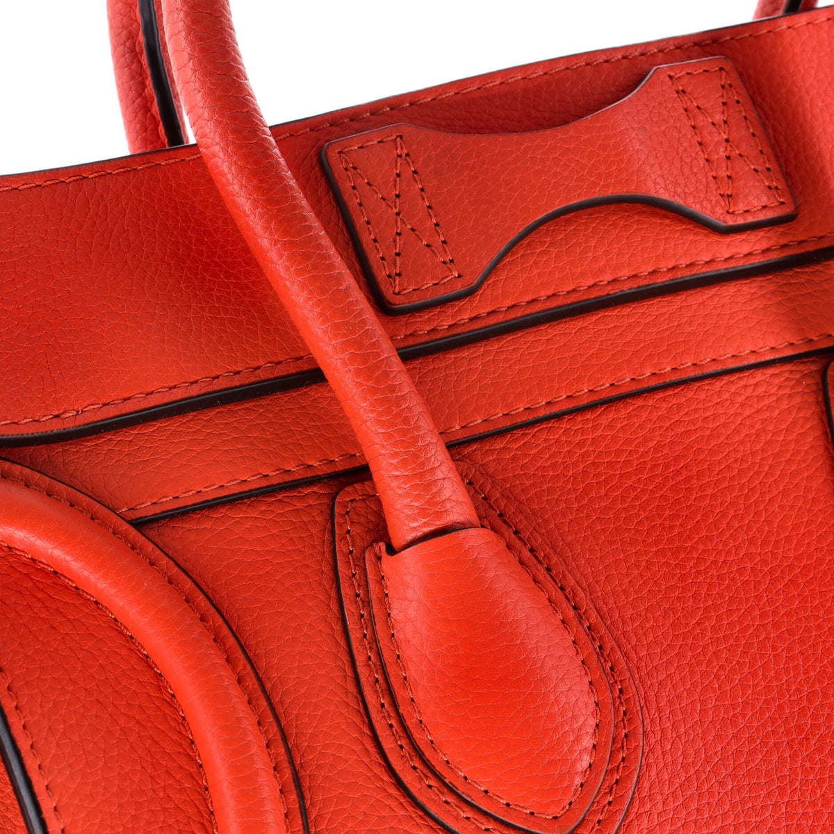 Luggage Bag Smooth Leather Micro
