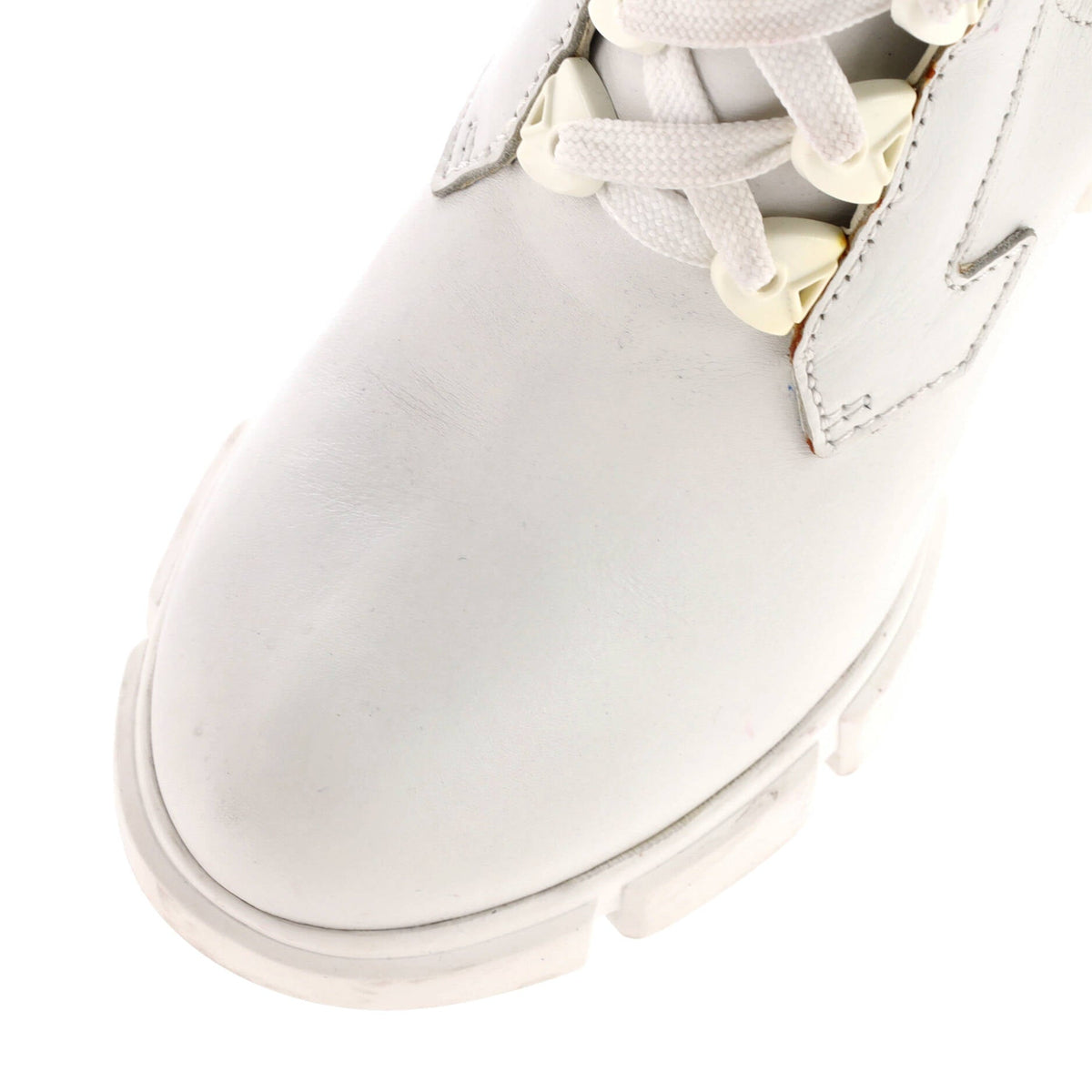Women's Heeled Lug Sole Combat Boots Leather and Neoprene
