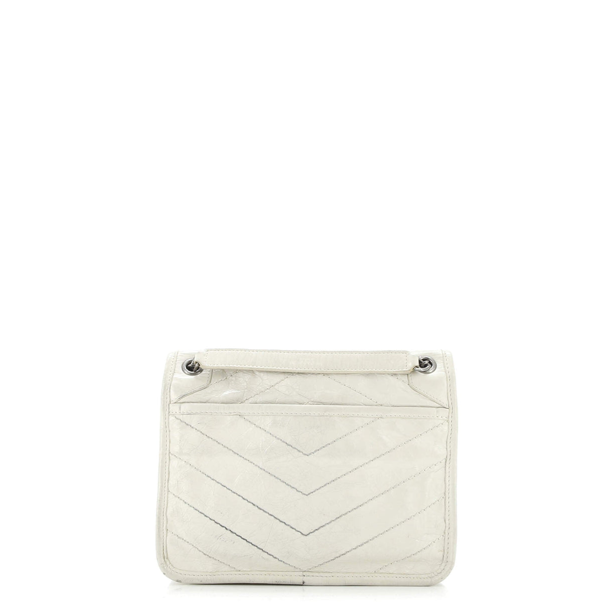 Niki Chain Flap Bag Matelasse Chevron Leather Baby