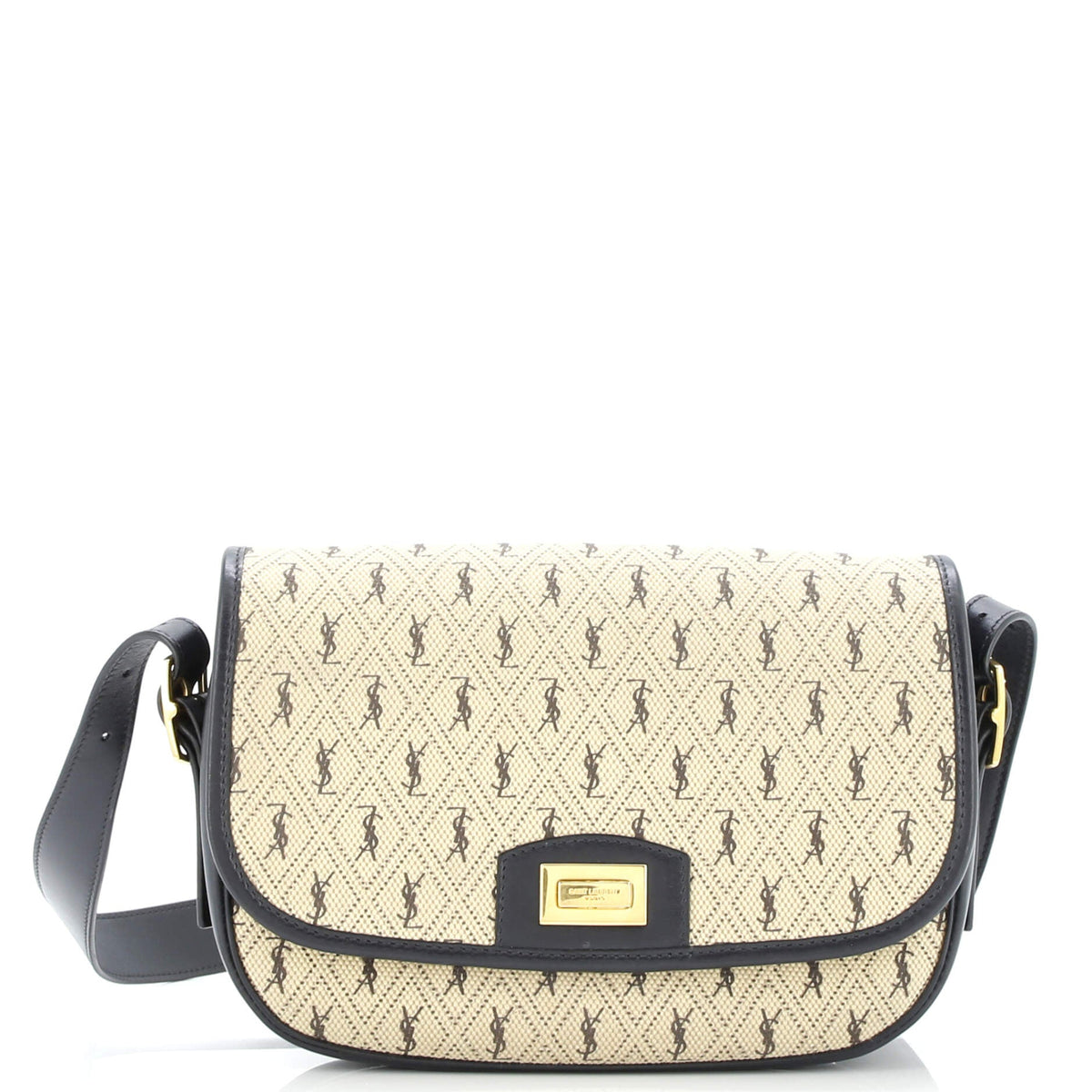 Flap Satchel Monogram All Over Canvas and Leather Medium