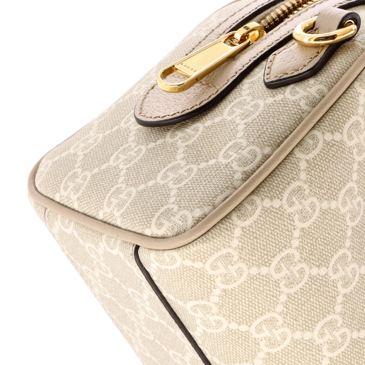 Ophidia Convertible Boston Bag GG Coated Canvas Mini
