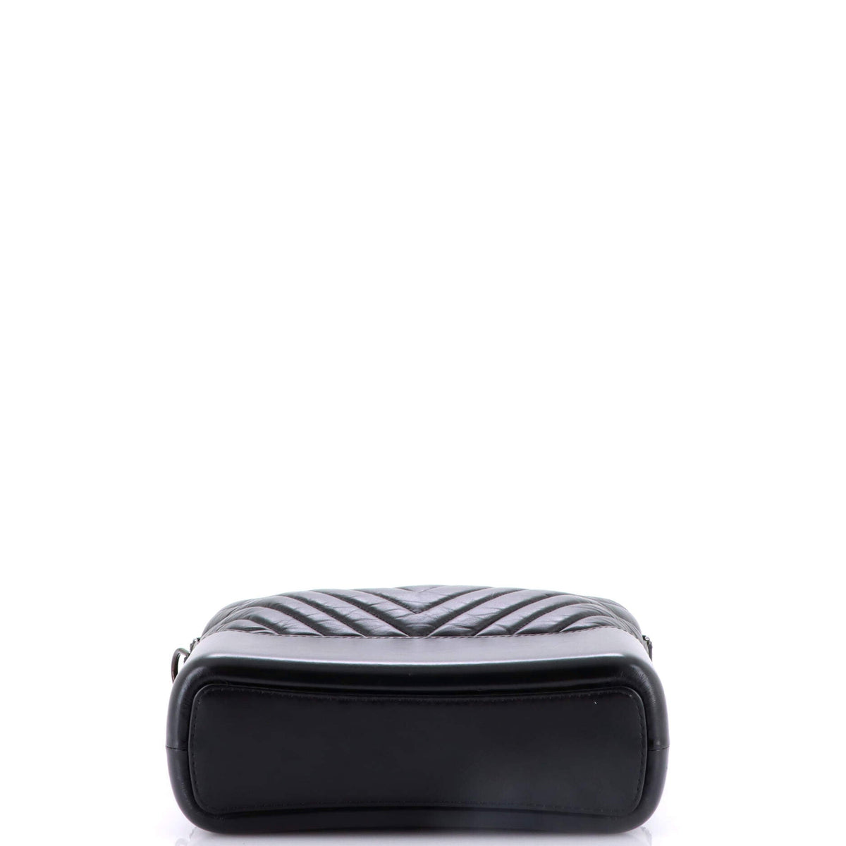 So Black Gabrielle Hobo Chevron Aged Calfskin Medium