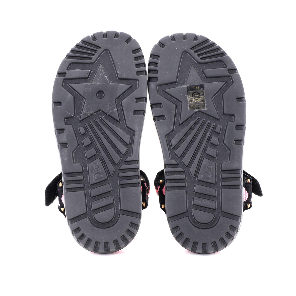 Women's D-Wave Sandals Leather with Embroidered Canvas