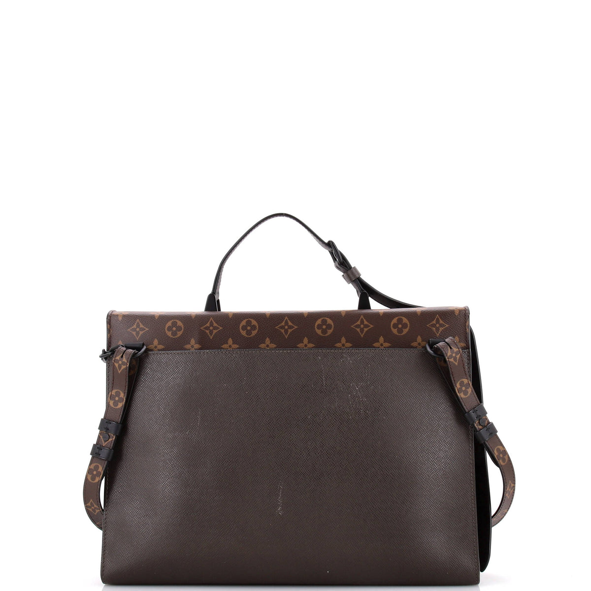 Robusto Briefcase Monogram Canvas and Taiga Leather