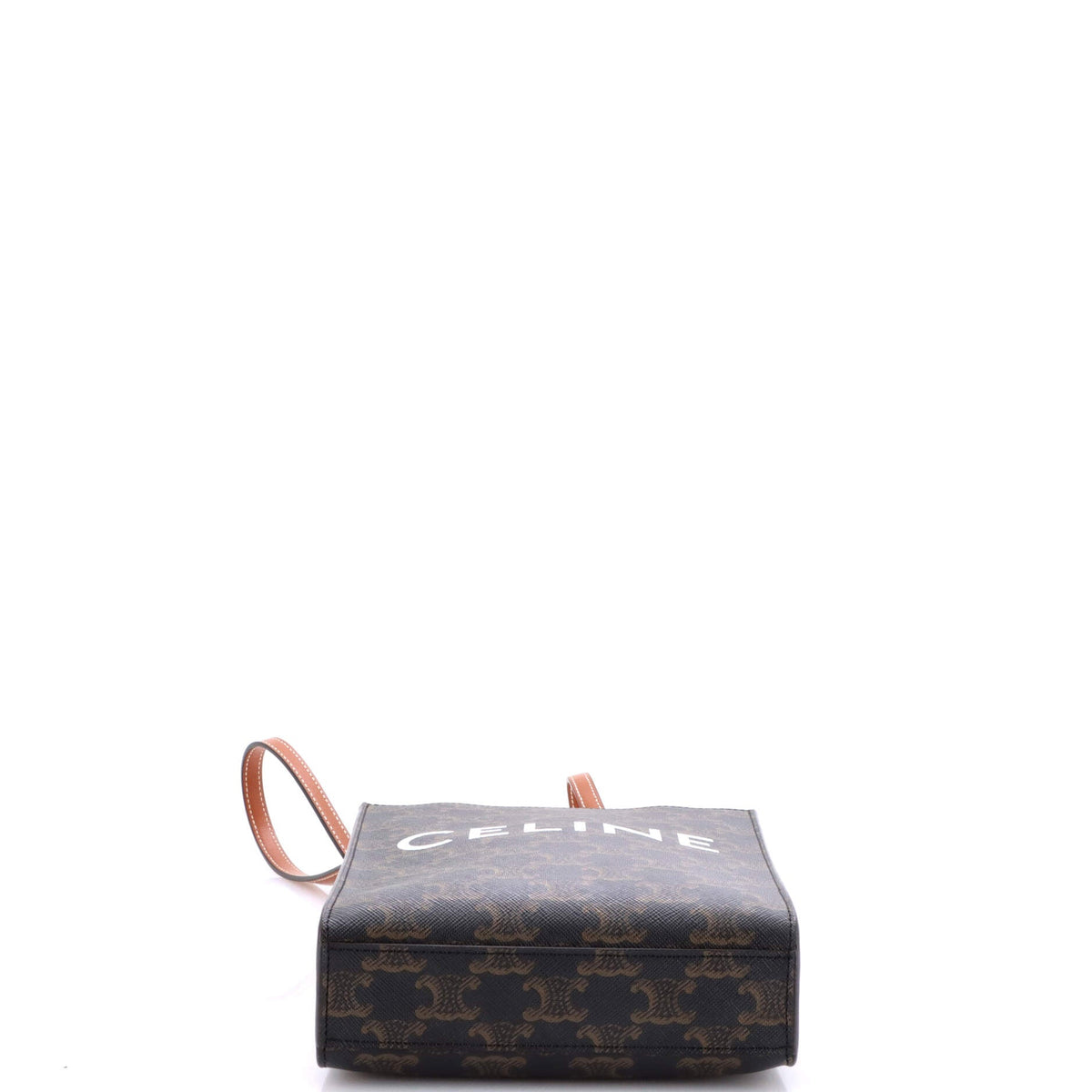 Vertical Cabas Tote Triomphe Coated Canvas Mini