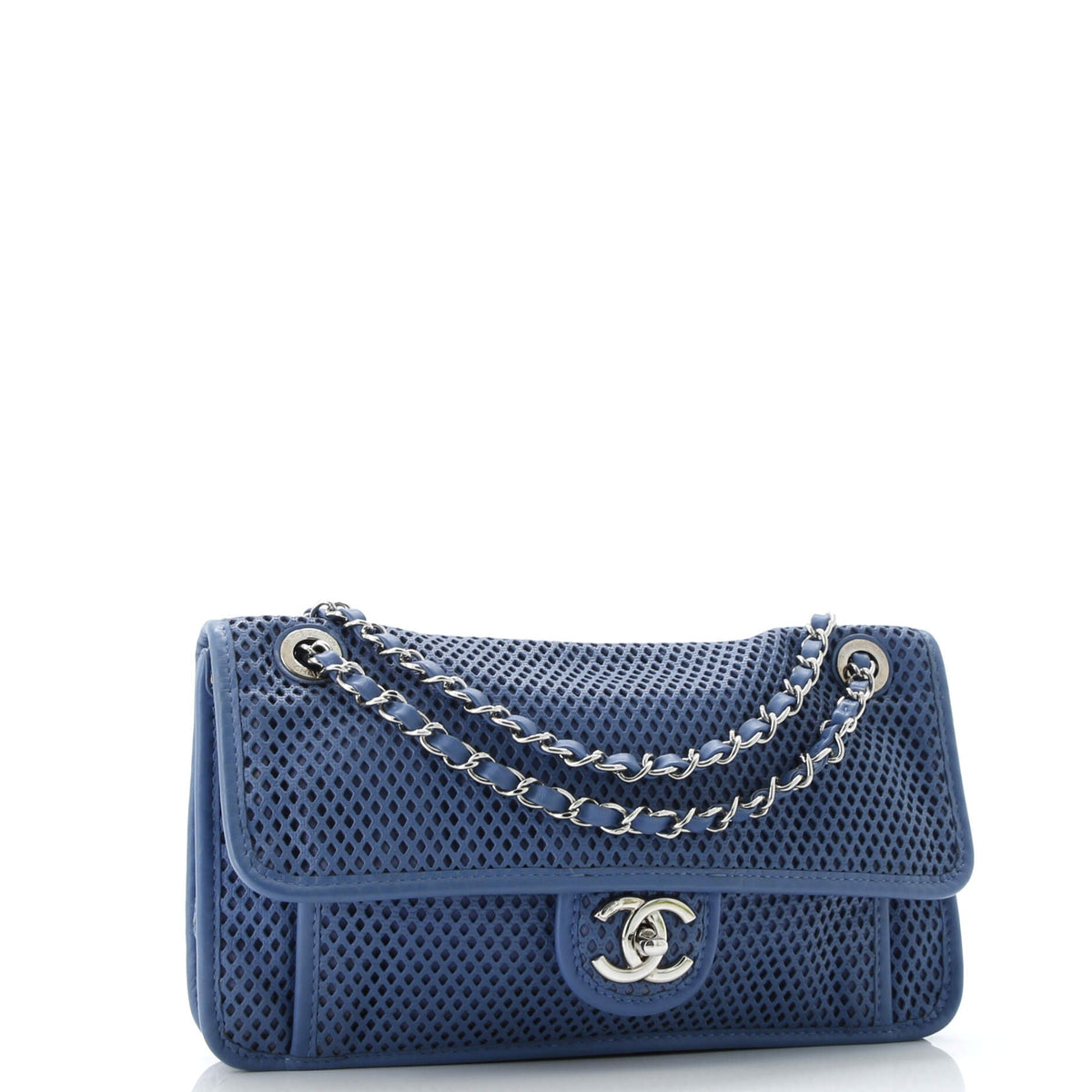 Up In The Air Flap Bag Perforated Leather Medium