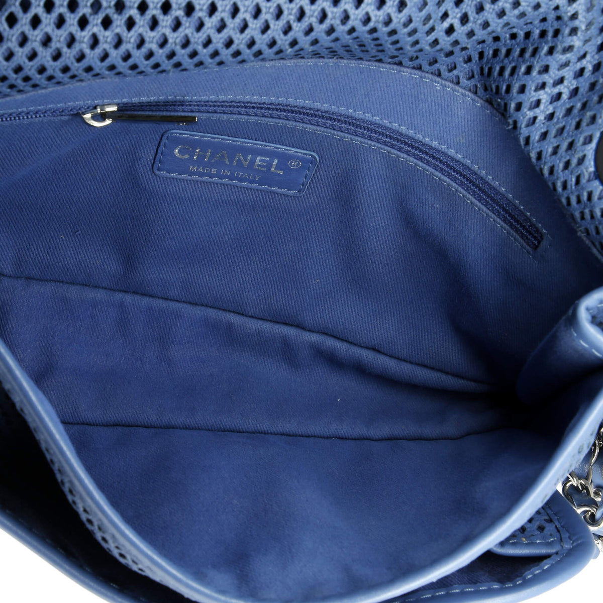 Up In The Air Flap Bag Perforated Leather Medium