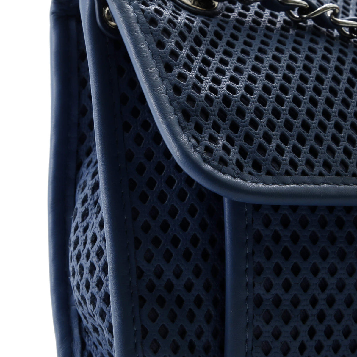 Up In The Air Flap Bag Perforated Leather Medium