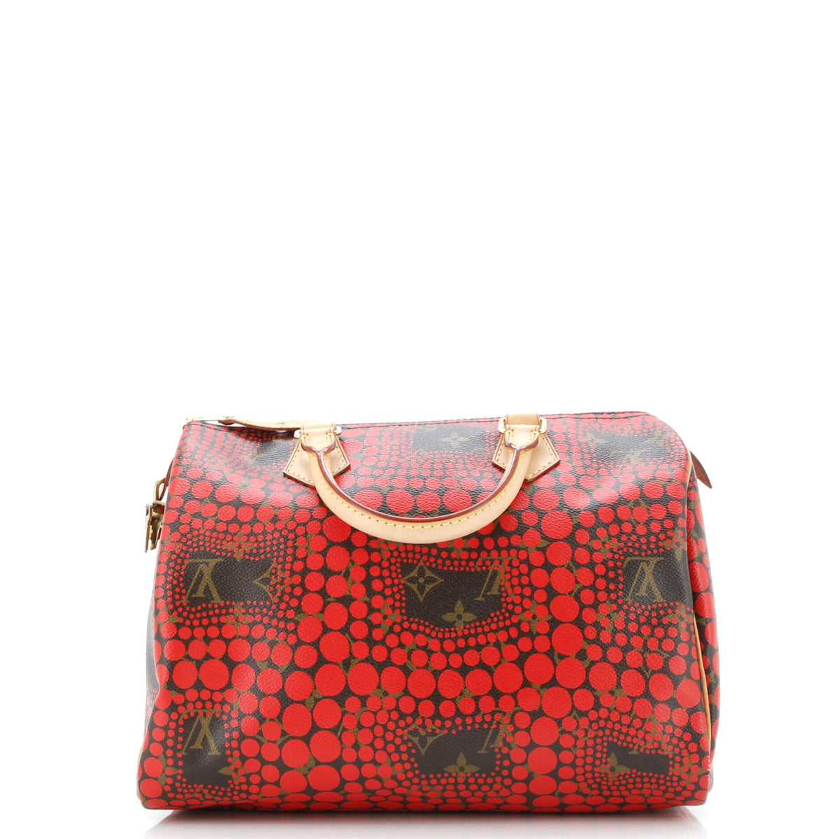 Speedy Handbag Limited Edition Kusama Town Monogram Canvas 30