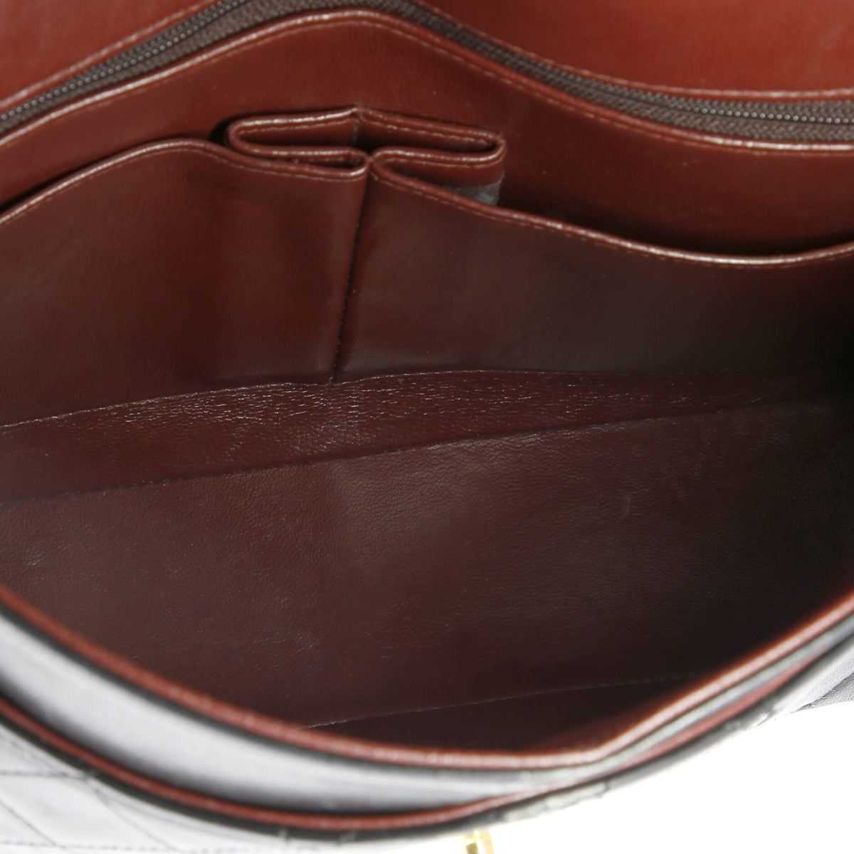 Vintage Square Classic Double Flap Bag Quilted Leather Medium