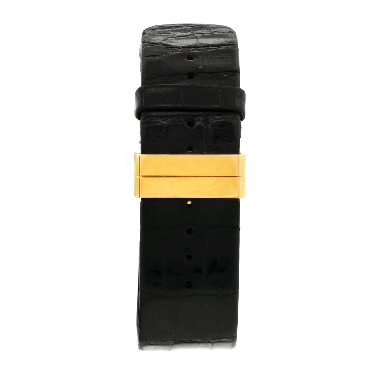 Matelasse Quartz Watch Yellow Gold and Alligator 19