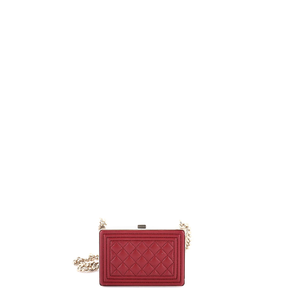 Boy Chain Box Minaudiere Quilted Lambskin