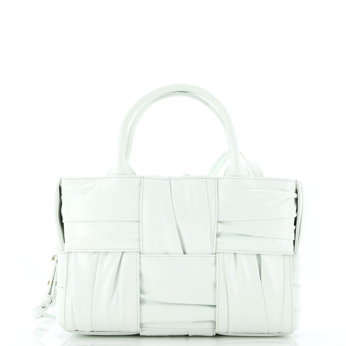 Arco Tote Maxi Intrecciato Plisse Leather Mini